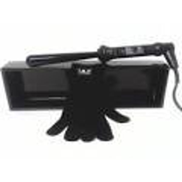 ISO Twister Black 25-13mm Reverse Barrel Tourmaline Ceramic Hair Curling Iron and Heat-Resistant Glove