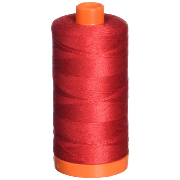 Aurifil 50wt Mako Cotton Thread 1,422 Yards - Red A1050-2250