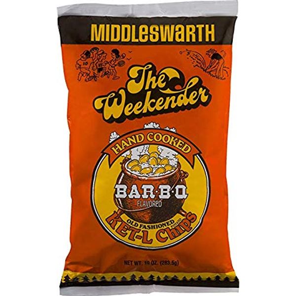 Middleswarth Hand Cooked Old Fashioned KET-L Potato Chips Bar-B-Q Flavored The Weekender (3 Bags)