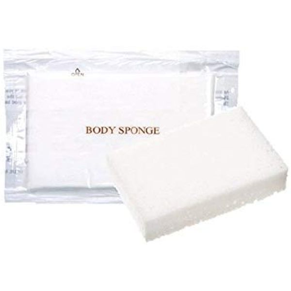 110 Pcs Hotel Amenities Commercial Compression Body Sponges, Disposable Individually Wrapped, Made in Japan, 0.2 inch (6 mm) for 1.2 inch (30 mm)