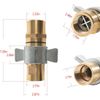 1-1/2" NPT Wet-Line Wing Nut Kit Hydraulic Quick Disconnect Coupler Coupling Set