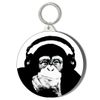 Gift Insanity CHIMP WITH HEADPHONES 45mm Keyring