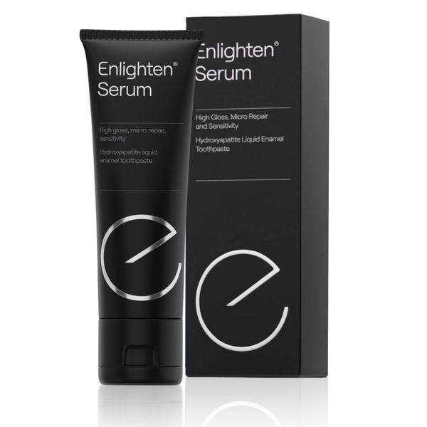 Enlighten Serum – Sensitive Repair Toothpaste - Daily, Vegan, Teeth Whitening Toothpaste for Sensitivity Relief w/Hydroxyapatite - Enamel Repair Toothpaste to Protect and Restore