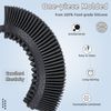FREATECH Silicone Body Scrubber - Dual-Sided Bath Shower Body Cleansing Brush, Gently Exfoliate & Massage to Boost Circulation and Cellulite Treatment, More Hygienic & Long-Lasting Than Loofah, Black