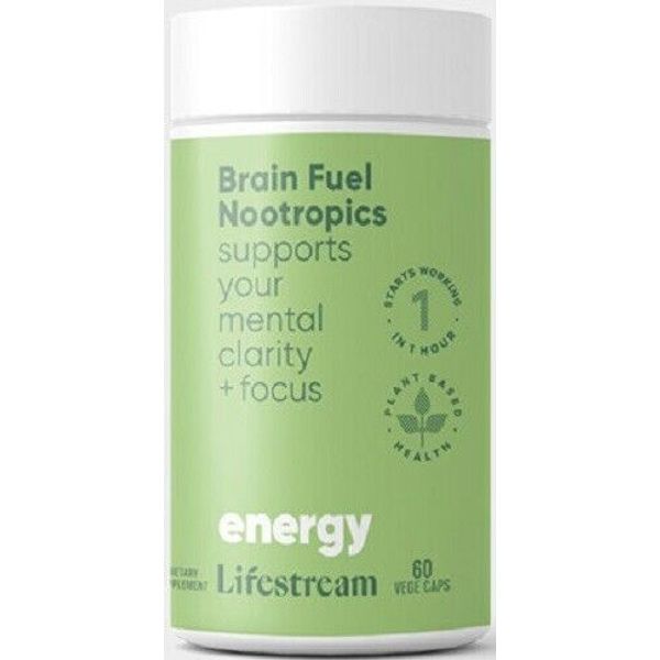 Lifestream Brain Fuel Nootropics Vege Capsules 60  - Alpinia galanga + Spirulina