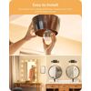 4Pack G40 Vanity Globe Light Bulbs, LED Filament, 3000K, 8.5W(100W), 800LM