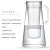 LifeStraw Home Pitcher BPA Free Plastic 7 Cup White