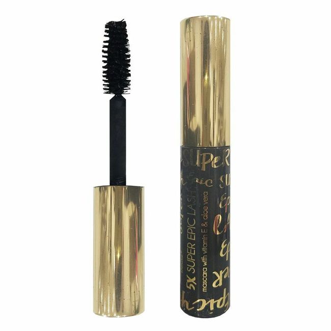 Italia Deluxe 5X Super Epic Lash Mascara Waterpoof Volumizing Vitamin E & Aloe