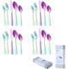 Flatware Silverware Set 20-Piece Stainless Colorful Tableware