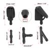 X AUTOHAUX Car Front Windshield Washer Nozzles Kit Replacement Black 1442176