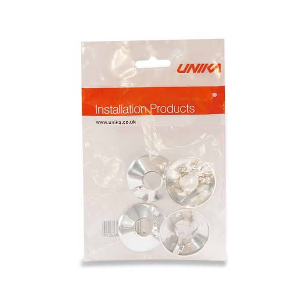 Unika Plastic Chrome Pipe Roses, 4 Pack