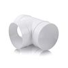 Round Ducting Pipe - T Piece - 125mm / 5" - Extractor Fan - Tee Connector