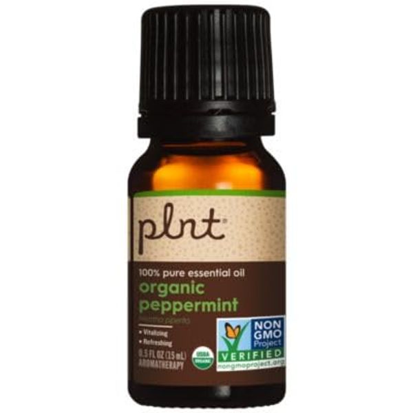 Organic Peppermint 100% Pure Essential Oil a" Aromatherapy (0.5 fl. oz.)