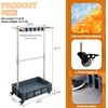 Mobile Mop and Broom Holder，Efficient Storage Solution for Cleaning Tools Keep Y