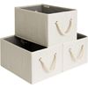 Large Storage Baskets for Organizing, Foldable Storage Baskets for Shelves, Fabr