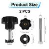PEUTIER 2 Sets Rollator Walker Replacement Knobs, Universal Rollator Knobs Comfortable Accessories Arm Adjustment Knobs Rollator Drive Parts for Rollator