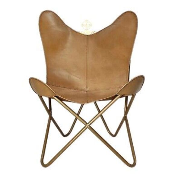 Arm Chair-Genuine Leather Handmade Chair–Brown Leather Relaxing Chair PL2-1.242