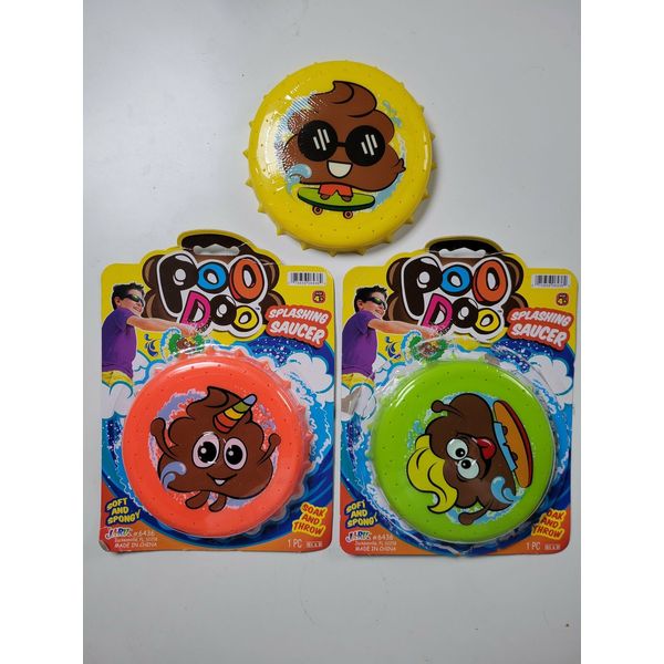 Poo Doo Splashing Saucer (3 Pack): (new, damaged packaging)