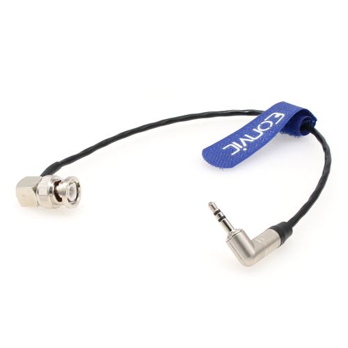 Eonvic Tentacle Sync 3.5mm TRS to BNC Timecode Cable for Canon EOS C300/500 Sony F55/ Amira/Zoom F8 Camera,30CM