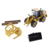 Diecast Masters 1/64 Caterpillar CAT 950M Wheel Loader W/Log Fork, Bucket & 2 Log Poles 85635