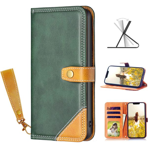 Pixel 8a Case Folio Pixel 8a Case Google Pixel 8a Folio Case with Strap Pixel 8a Smartphone Case Pixel 8a Cover Card Holder Stand Function Magnetic Pixel 8a Case Wallet Type (Google Pixel 8A, Retro