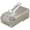 UbiGear® 100 Pcs Shielded RJ45 CAT5 CAT5e 8P8C Modular Network Cable LAN Connector End Plug (CAT5e-Shielded-100Pcs)