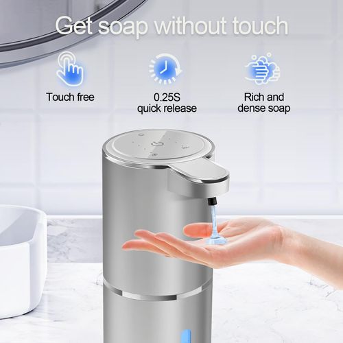 Automatic Liquid Soap Dispenser Bathroom Kitchen Dish Liquid Body Shampoo Shower Gel Hand Free Liquid Wall Mount Touchless Soap Dispenser 380ml Auto Liquid Dispenser Sylfu