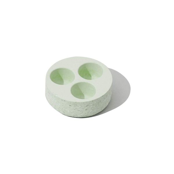 Soil B408 Diatomaceous Earth Contact Lens Case Tray, Green, Made in Japan