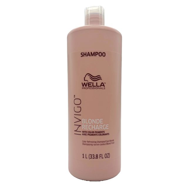 WELLA Invigo Blonde Recharge Color Refreshing Shampoo - Blonde Hair 33.8 oz NEW