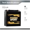 YTX7L-BS Replacement Battery for Duralast Gold GSX7L