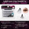 Ardell False Eyelashes Double Up Soft Touch Knot-Free Medium Black 4 Pack