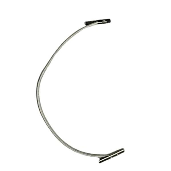 White Treasury Tag Metal End 150mm (10)