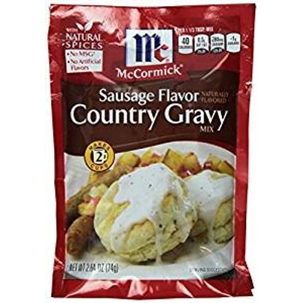 McCormick Country Gravy Mix, Sausage Flavor, 2.64 oz(Pack of 5)