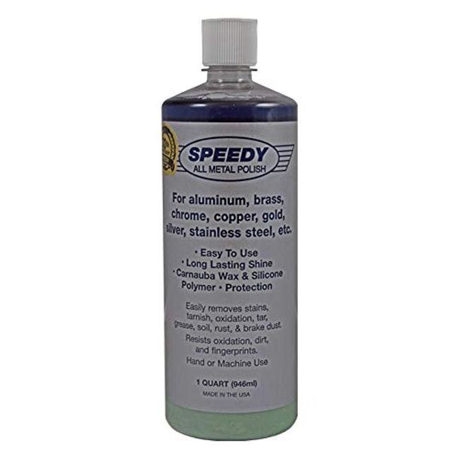 Speedy Metal Polish, The Original Industrial Metal Polishing Compound - 32 oz. Bottle (Liquid) C