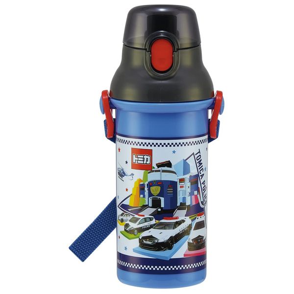 Skater PSB5SANAG-A Children's Plastic Water Bottle, 16.9 fl oz (480 ml), Ag+ Antibacterial, Tomica 22 Boys, Made in Japan