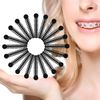 Rubber Bands for Braces, 1040 Pcs Black Orthodontic Ligature Ties O-Rings Elastic Braces Rubber Bands