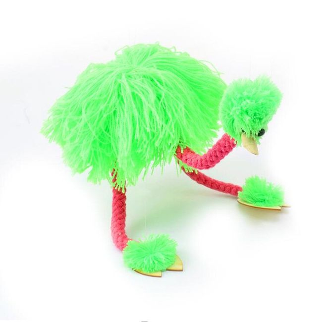 HOCHE Toy-Marionette Ostrich (Green)