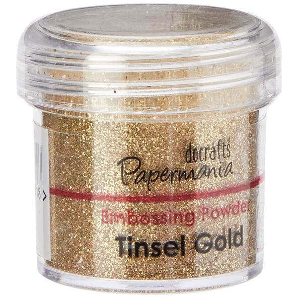 Docrafts 1 oz Embossing Powder, Tinsel Gold