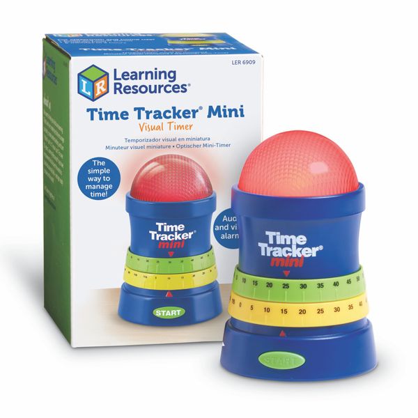 Learning Resources Time Tracker Mini Visual Timer, Classroom Timer, Hand Washing Timer, Auditory and Visual Cue