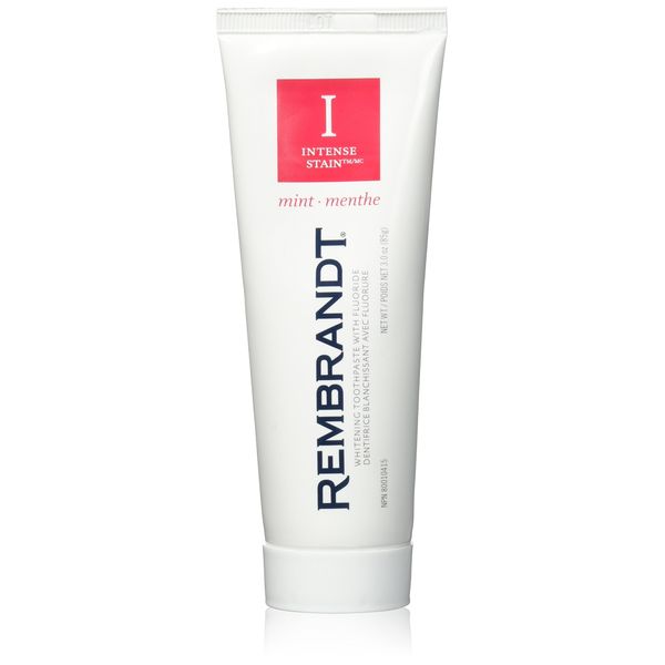 Rembrandt Toothpaste, Intense Stain, Mint Flavor, 3.52-Ounce Tubes (Pack of 3)