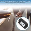 A ABSOPRO 3 Buttons Key Shell Case Keyless Entry Remote Key Fob Replacement Case for Renault Clio