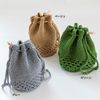 OKA Marche Series Women's Drawstring Bag, Beige
