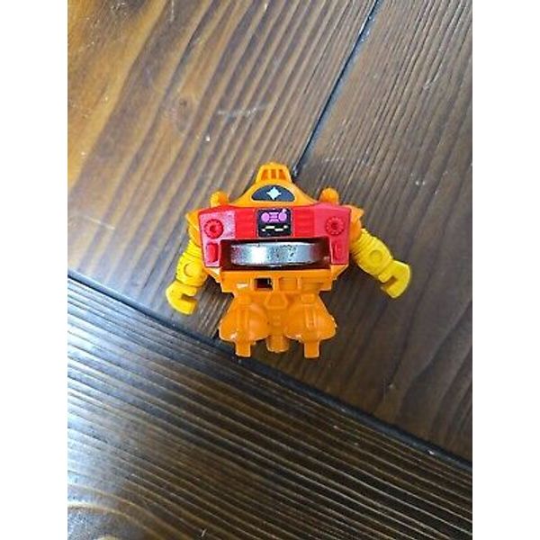 Vintage Tomy Gyrobot Robot Action Figure Orange Red Yellow Japan 1980s Spin Toy