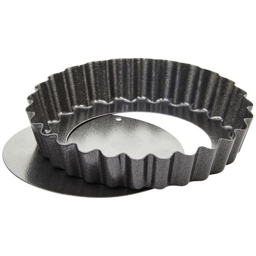 Winco 2 piece/set 4" Non-stick, Carbon Steel, Quiche Pan