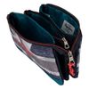 Pepe Jeans Ian Triple Pencil Case Blue 22x12x5 cms Polyester