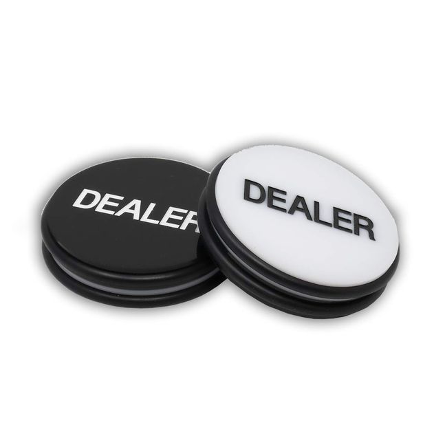 DA VINCI Large 3 Inch Double Sided Casino Grade Pro Dealer Button Puck