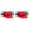 EZ Drinker Beer & Soda Guzzler Red Drinking Helmet (2 Pack)