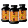 Concentrated Cranberry Extract 252mg - Urinary Health - Vitamin C - 3 Bottles