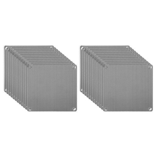 PATIKIL 140mm/5.5" PC Fan Dust Mesh, 24 Pack PVC Computer Cooler Dust Filter PC Case Dust Cover Grills for Computer Cooler Fan PC Case Dustproof, Black