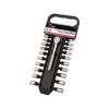 Draper Redline 68927 1/4-Inch Square Drive MM/AF Combined Socket Set (21-Piece)